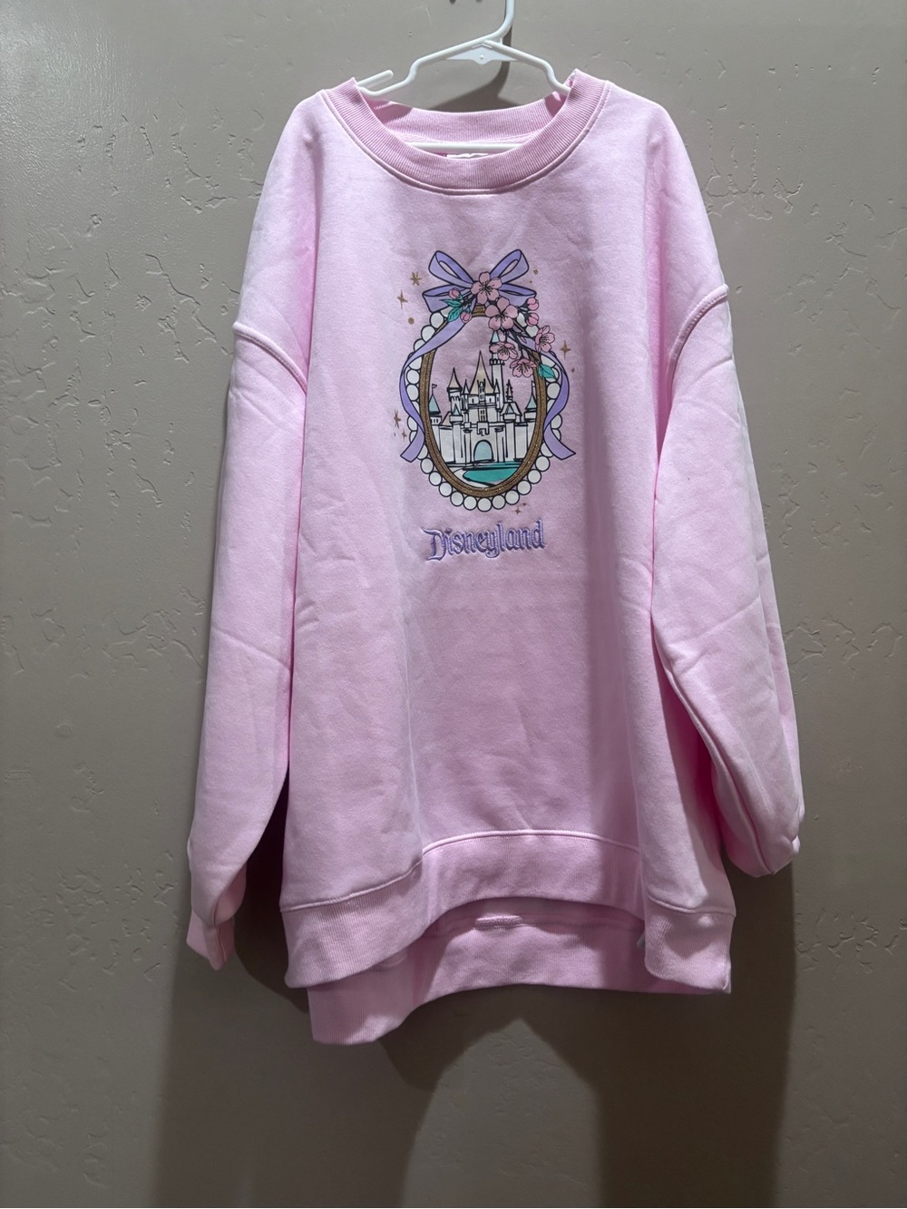 Disney Pink Castle Crewneck Sweatshirt